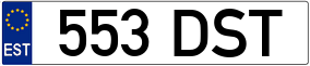 Truck License Plate